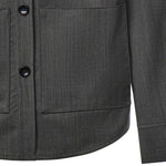 Camicia Tobhias in lana TOBHIAS GRIGIO GIULIANO GALIANO 