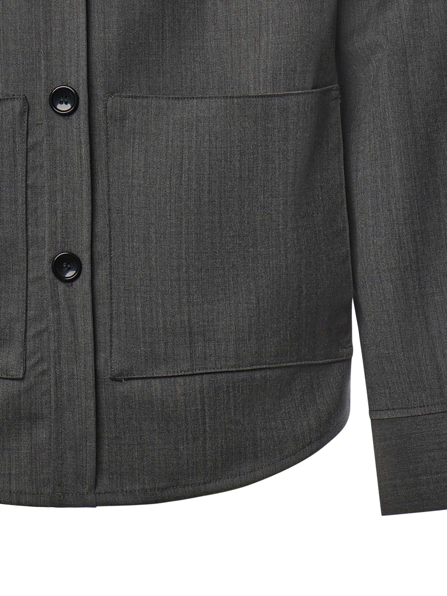 Camicia Tobhias in lana TOBHIAS GRIGIO GIULIANO GALIANO 