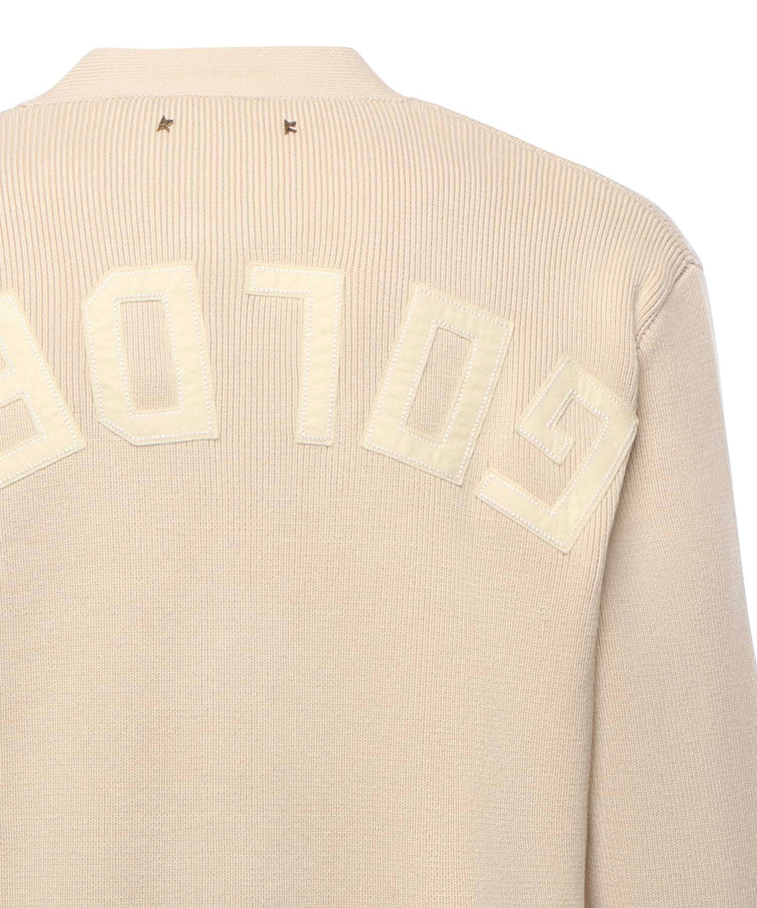 Cardigan con logo GMP00946 P00197255550 GOLDEN GOOSE 
