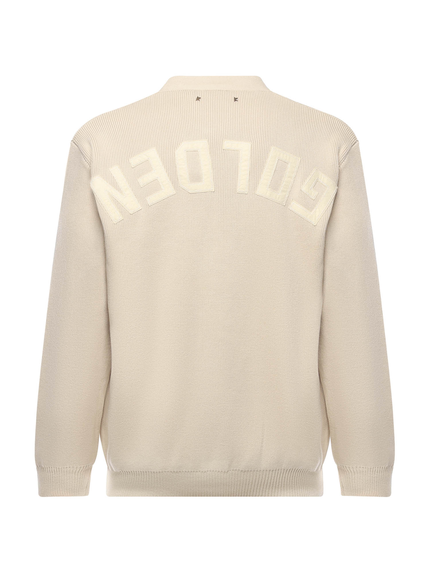 Cardigan con logo GMP00946 P00197255550 GOLDEN GOOSE 