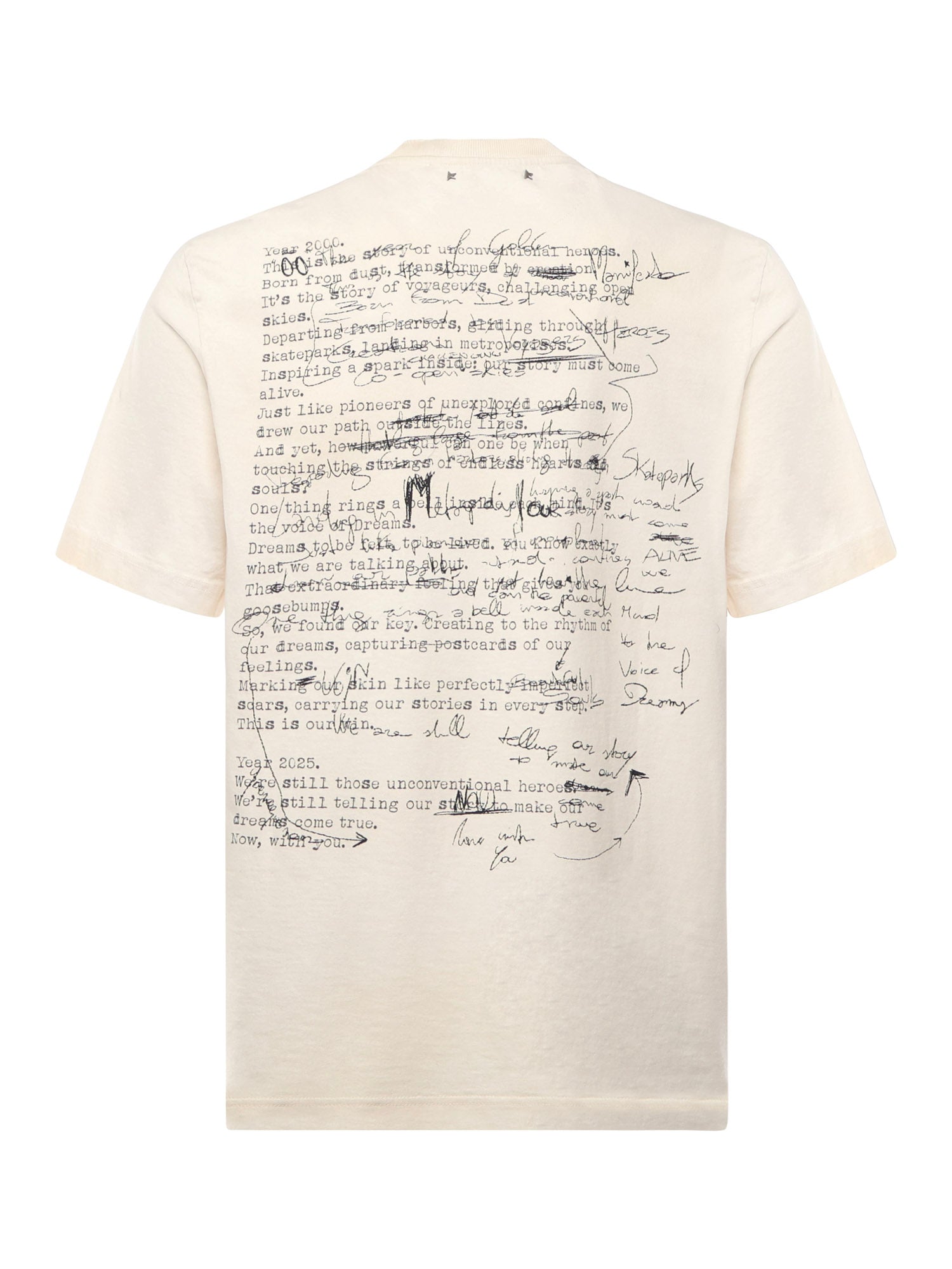 T-shirt Journey's con stampa GMP01220 P00214082432 GOLDEN GOOSE 