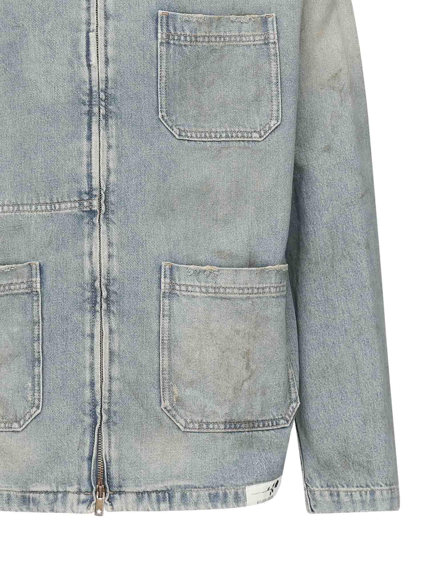 Giacca Jorney in denim GMP01941 P00208250491 GOLDEN GOOSE 