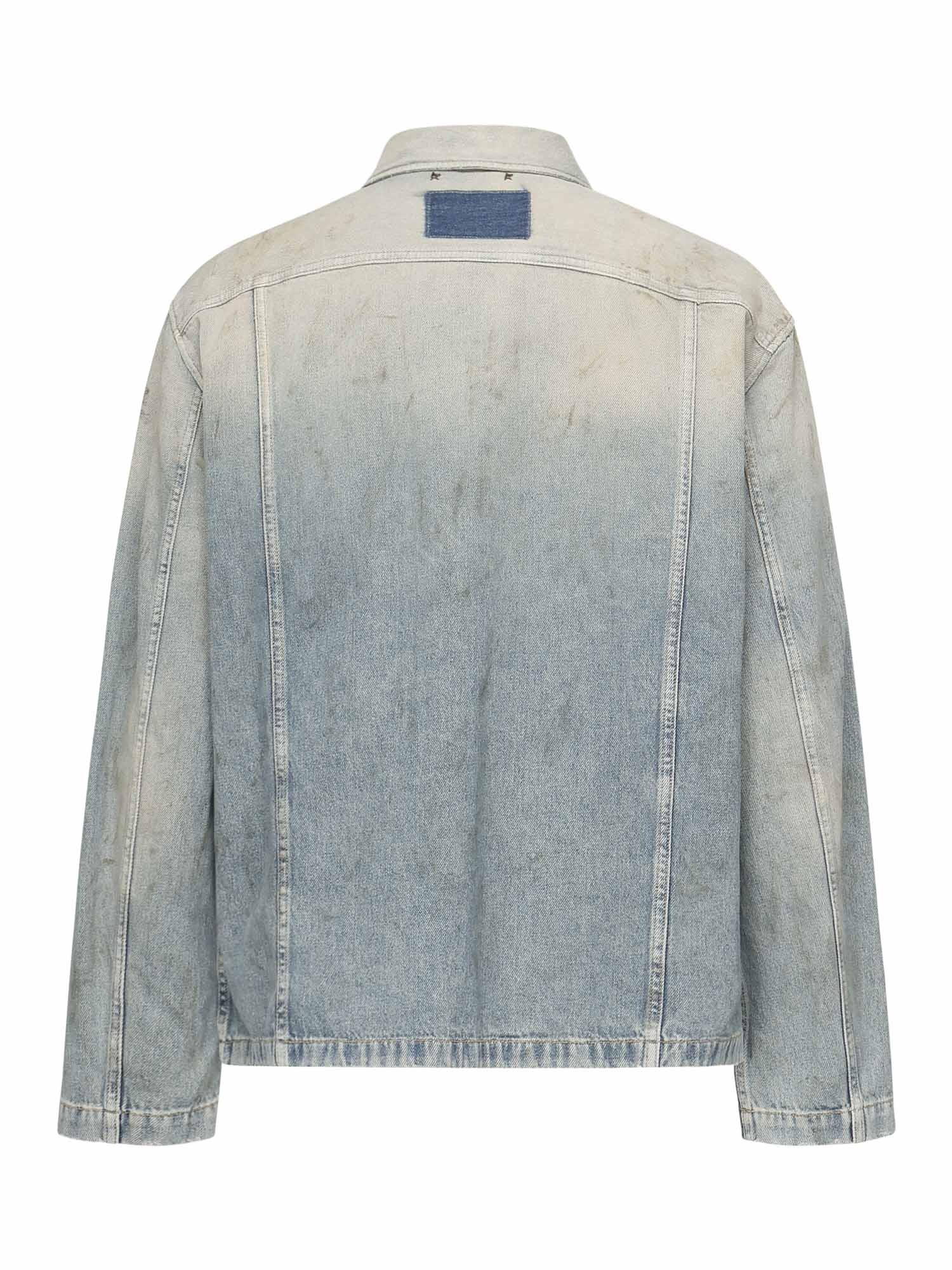 Giacca Jorney in denim GMP01941 P00208250491 GOLDEN GOOSE 