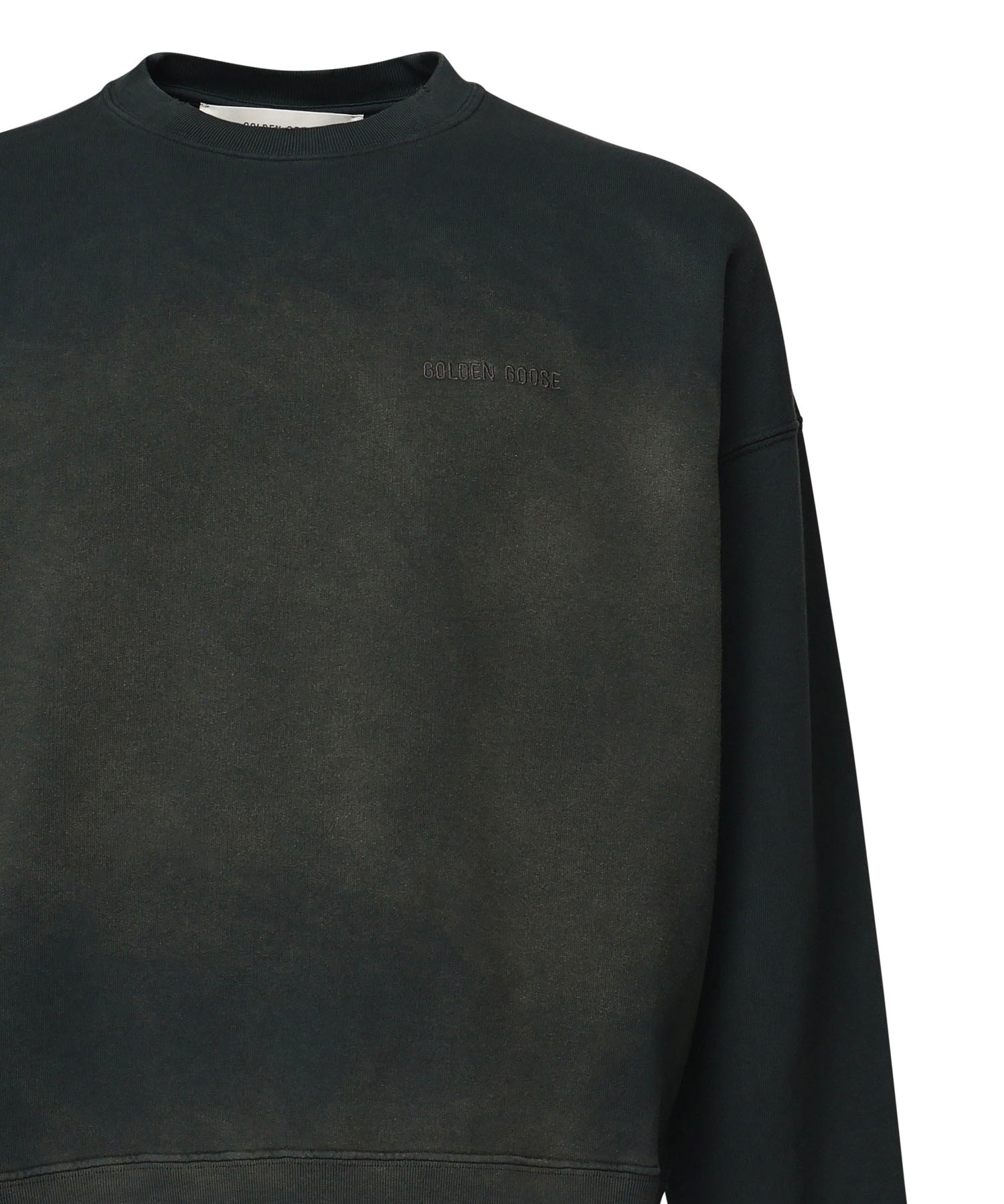 Felpa con ricamo logo GUP01938 P00214690498 GOLDEN GOOSE 