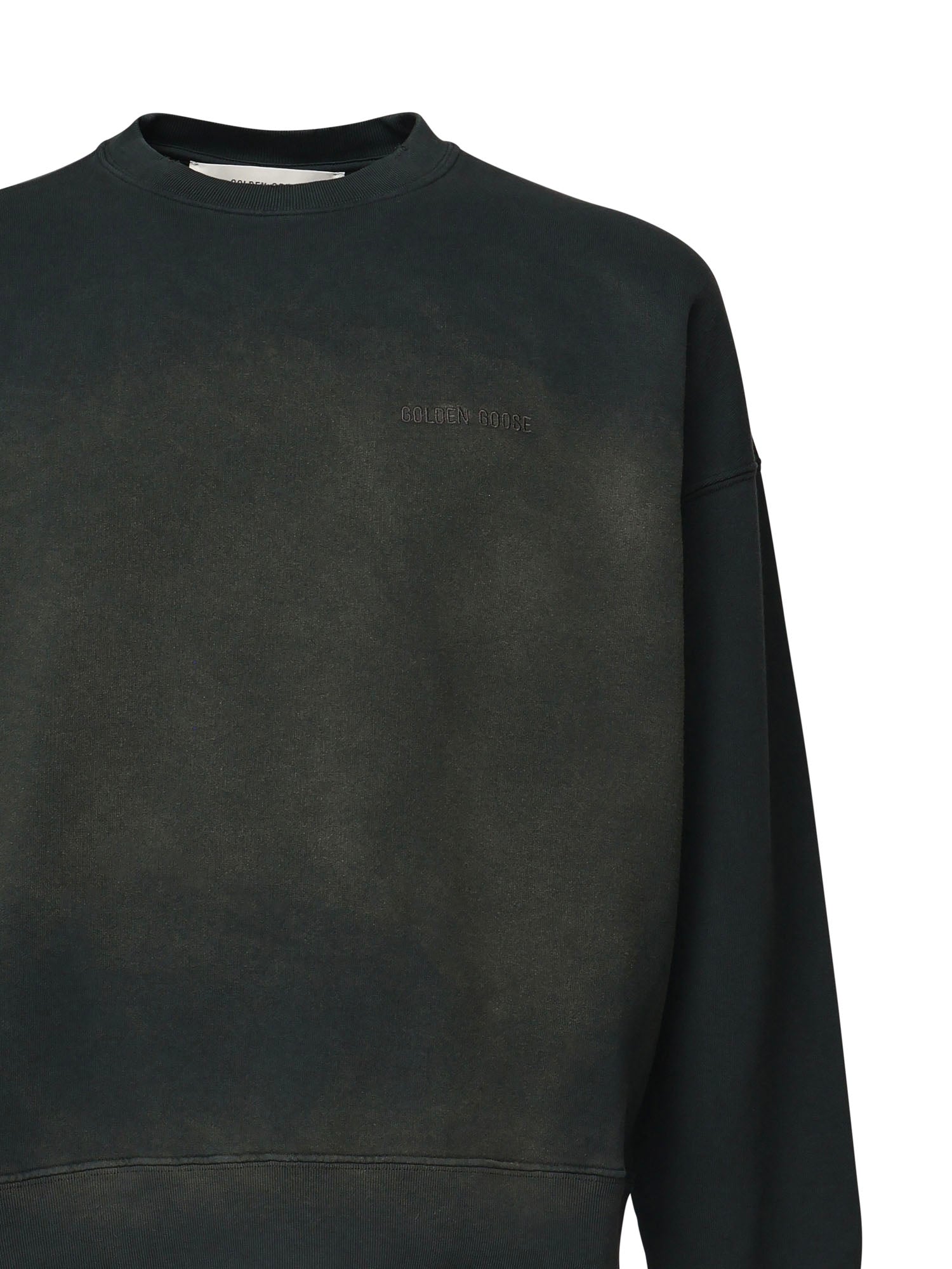 Felpa con ricamo logo GUP01938 P00214690498 GOLDEN GOOSE 