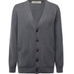 Cardigan in cotone con logo GWP00950 P00066260304 GOLDEN GOOSE 