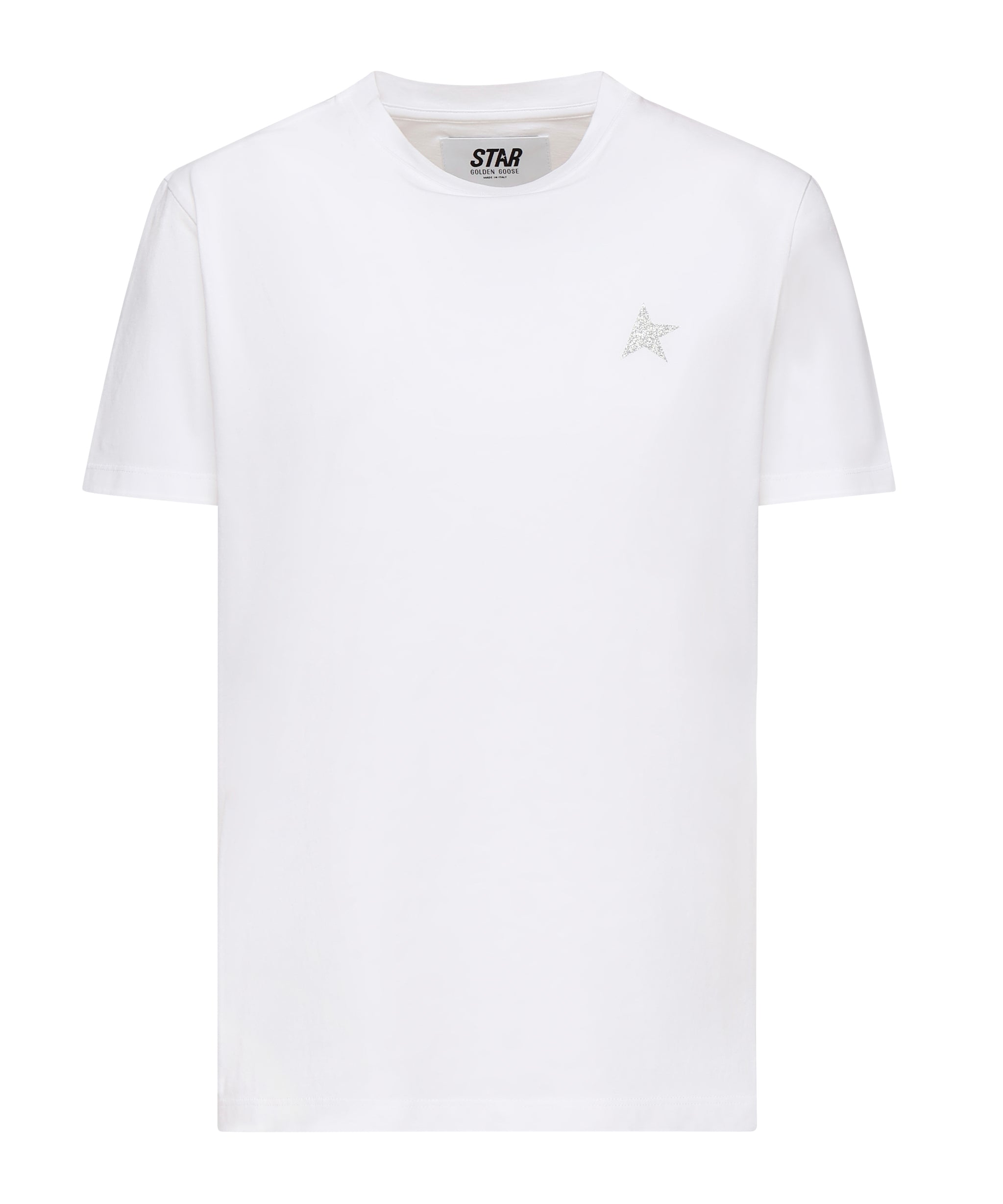 T-SHIRT IN COTONE CON LOGO GWP01220 P00059480185 GOLDEN GOOSE 