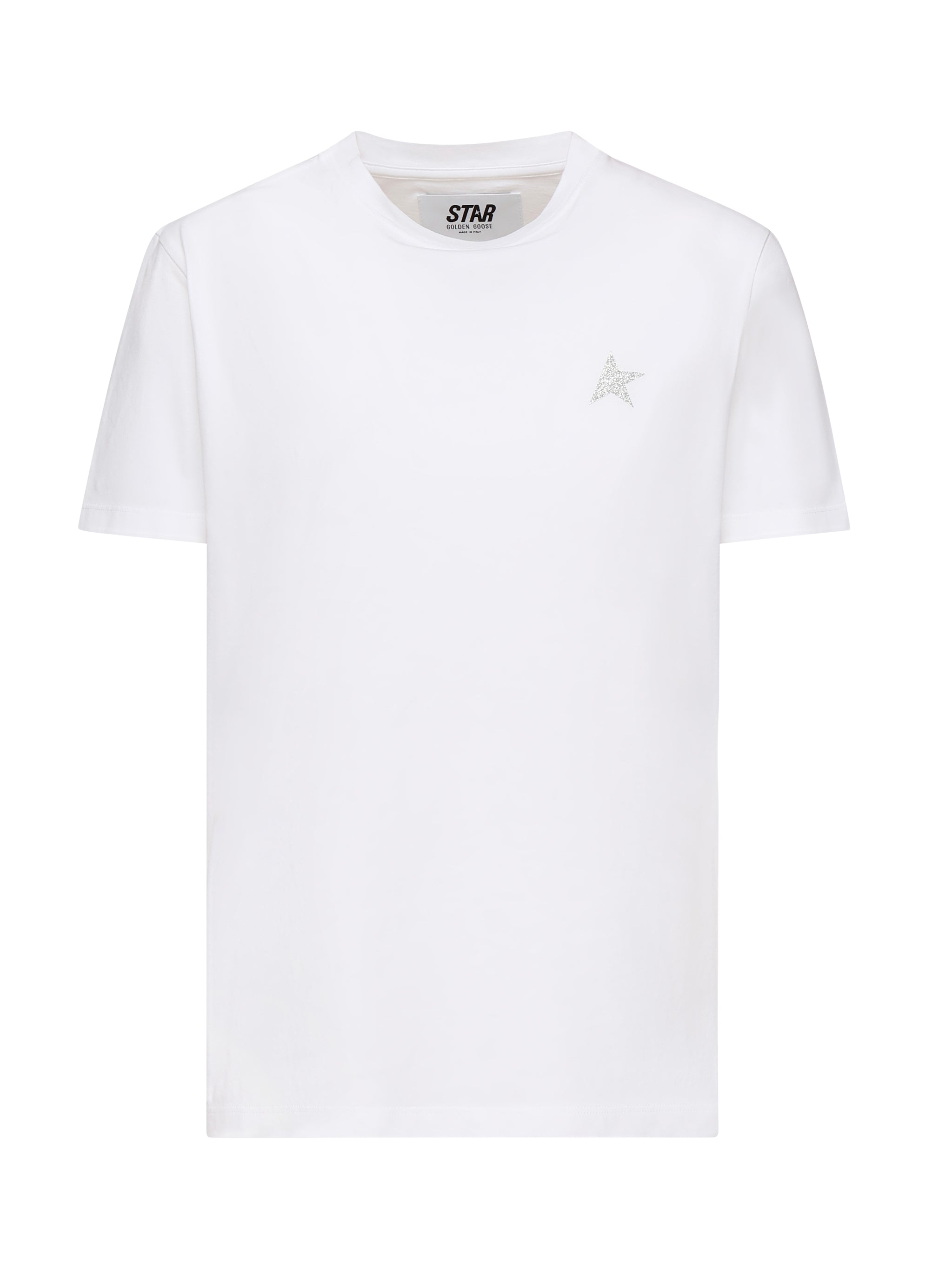 T-SHIRT IN COTONE CON LOGO GWP01220 P00059480185 GOLDEN GOOSE 