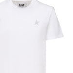T-SHIRT IN COTONE CON LOGO GWP01220 P00059480185 GOLDEN GOOSE 