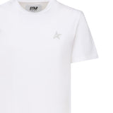 T-SHIRT IN COTONE CON LOGO GWP01220 P00059480185 GOLDEN GOOSE 