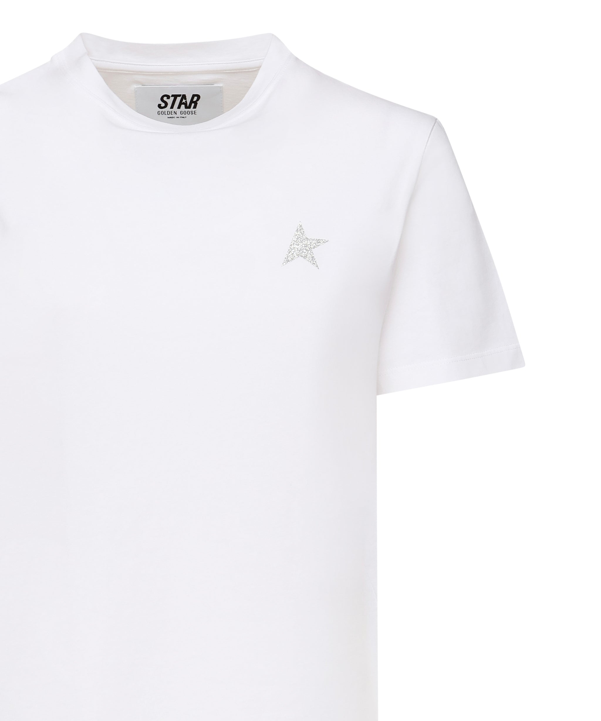 T-SHIRT IN COTONE CON LOGO GWP01220 P00059480185 GOLDEN GOOSE 