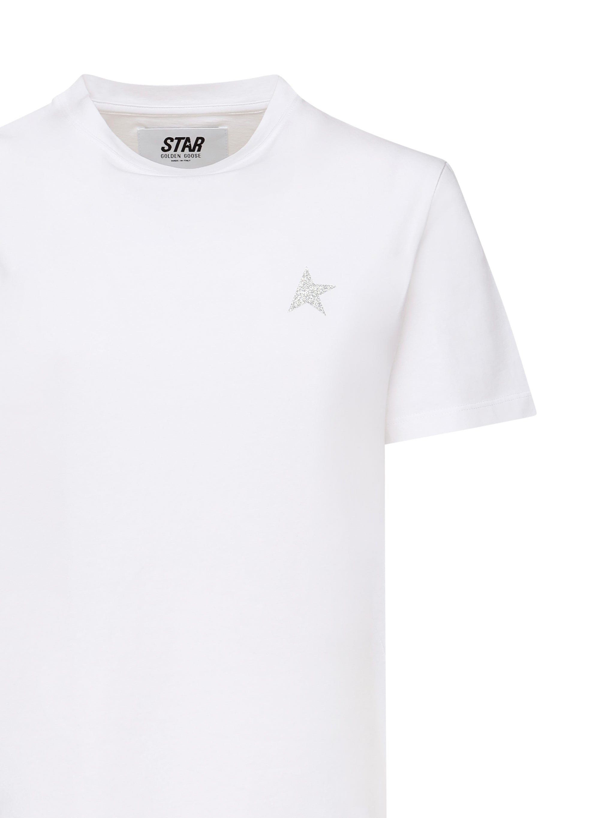 T-SHIRT IN COTONE CON LOGO GWP01220 P00059480185 GOLDEN GOOSE 
