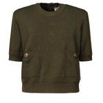 Maglia cropped in cotone GWP02379 P00210535547 GOLDEN GOOSE 