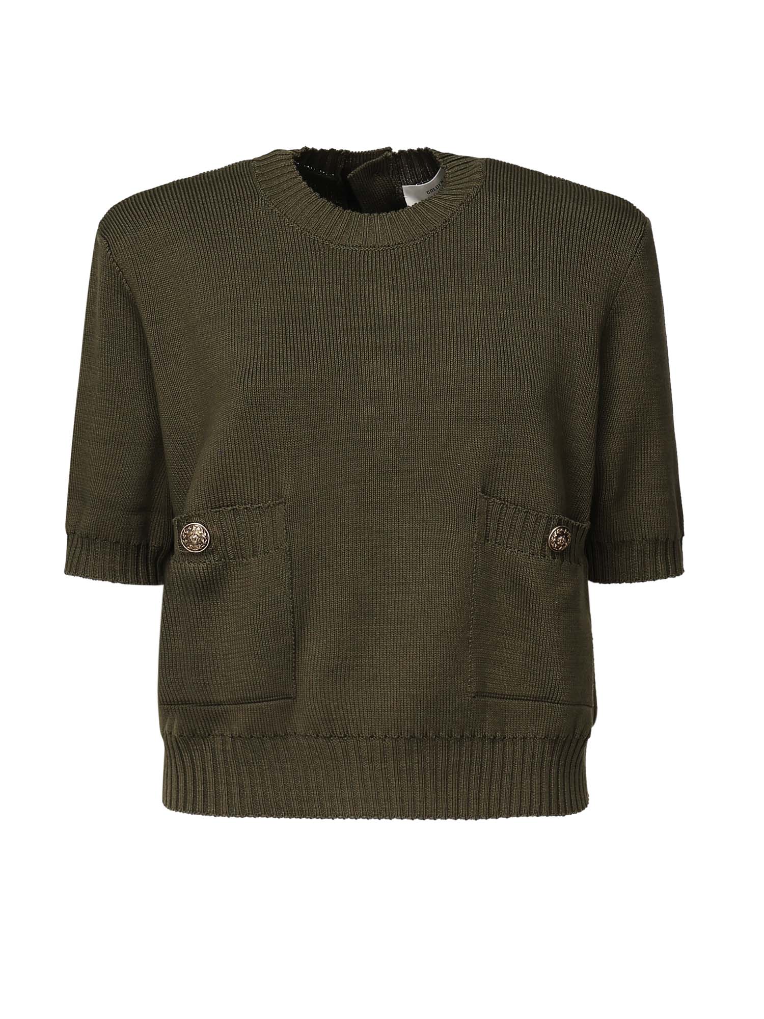 Maglia cropped in cotone GWP02379 P00210535547 GOLDEN GOOSE 