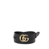 Cintura in pelle GG Marmont con fibbia lucida 414516 0YA0G1000 GUCCI 