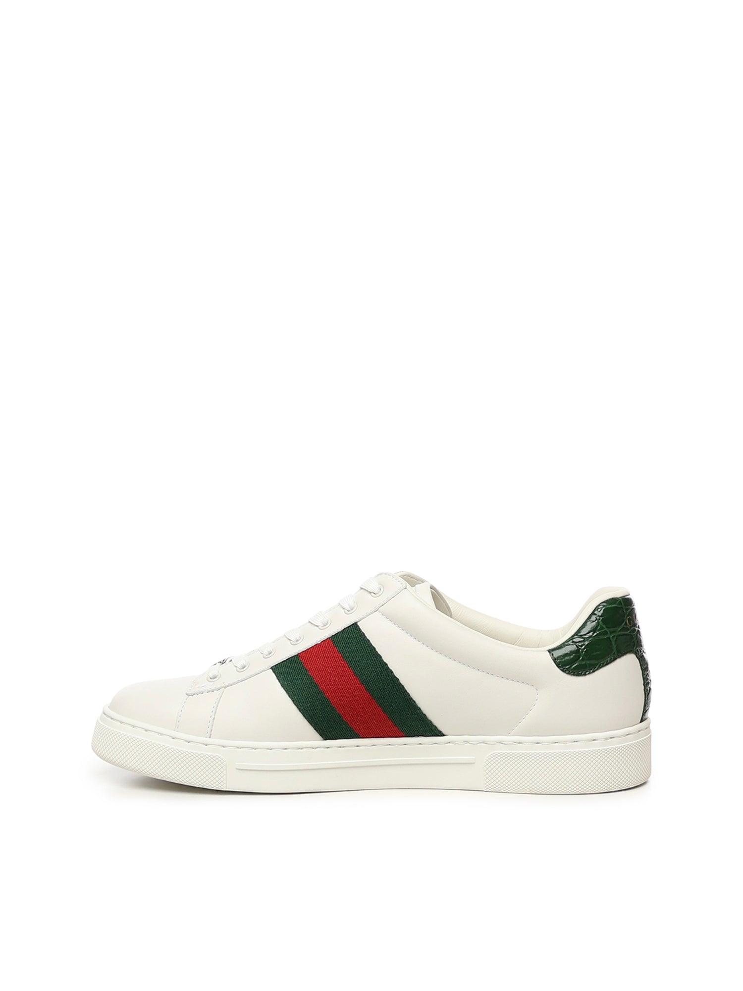 Sneaker Gucci Ace con dettaglio Web 757892 AACAG9055 GUCCI 