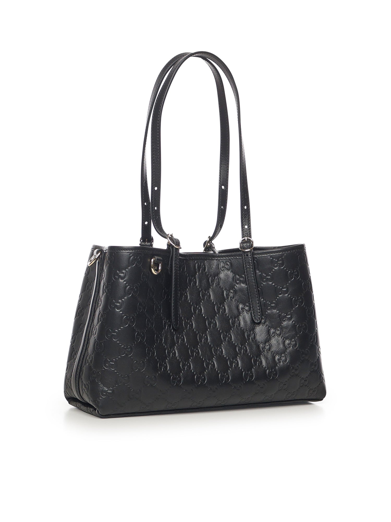 Borsa shopping GG Emblem in pelle media 815214 AAFDV1000 GUCCI 