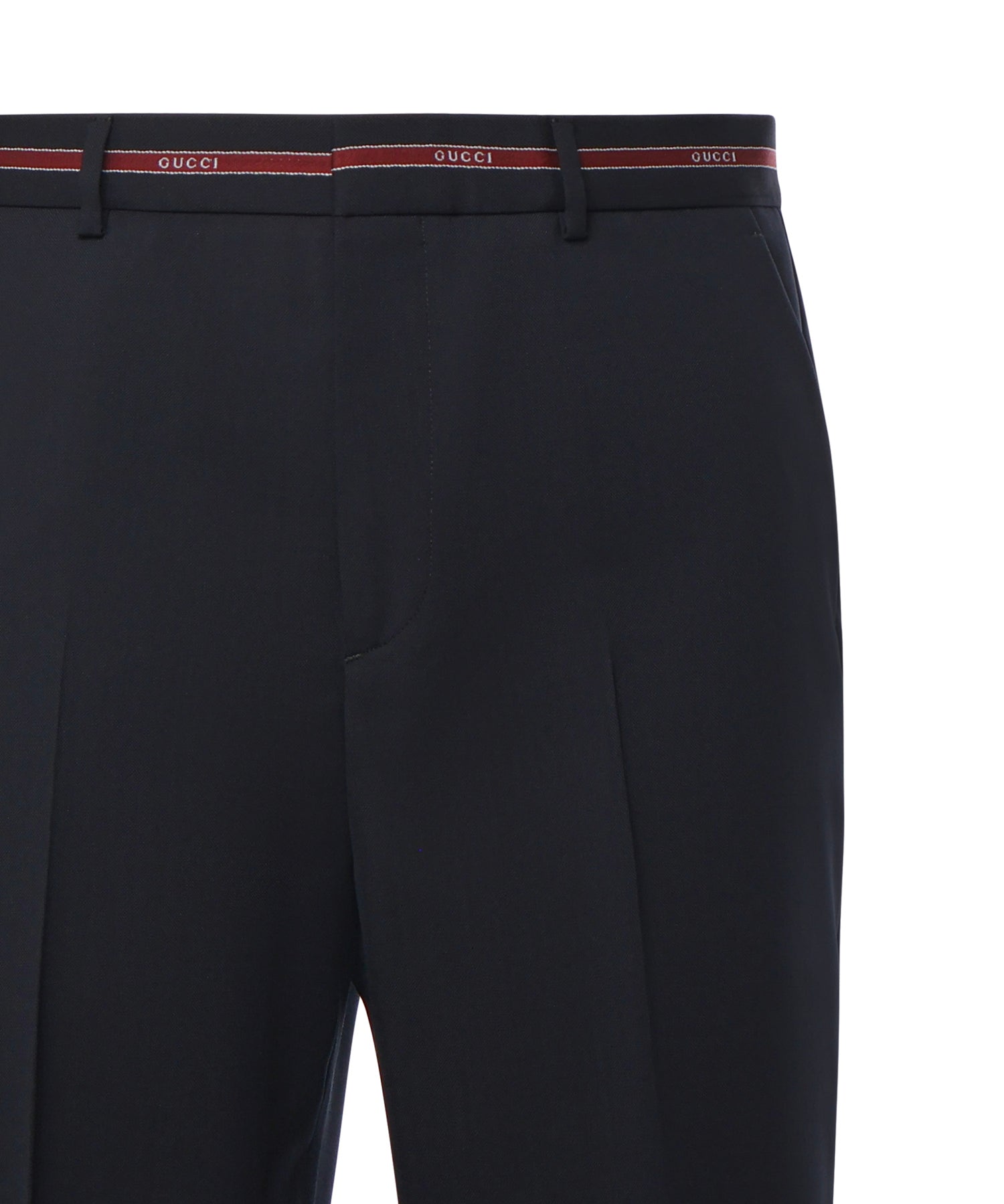 Pantalone in lana con dettaglio cimosa 832544 Z7AQV4668 GUCCI 