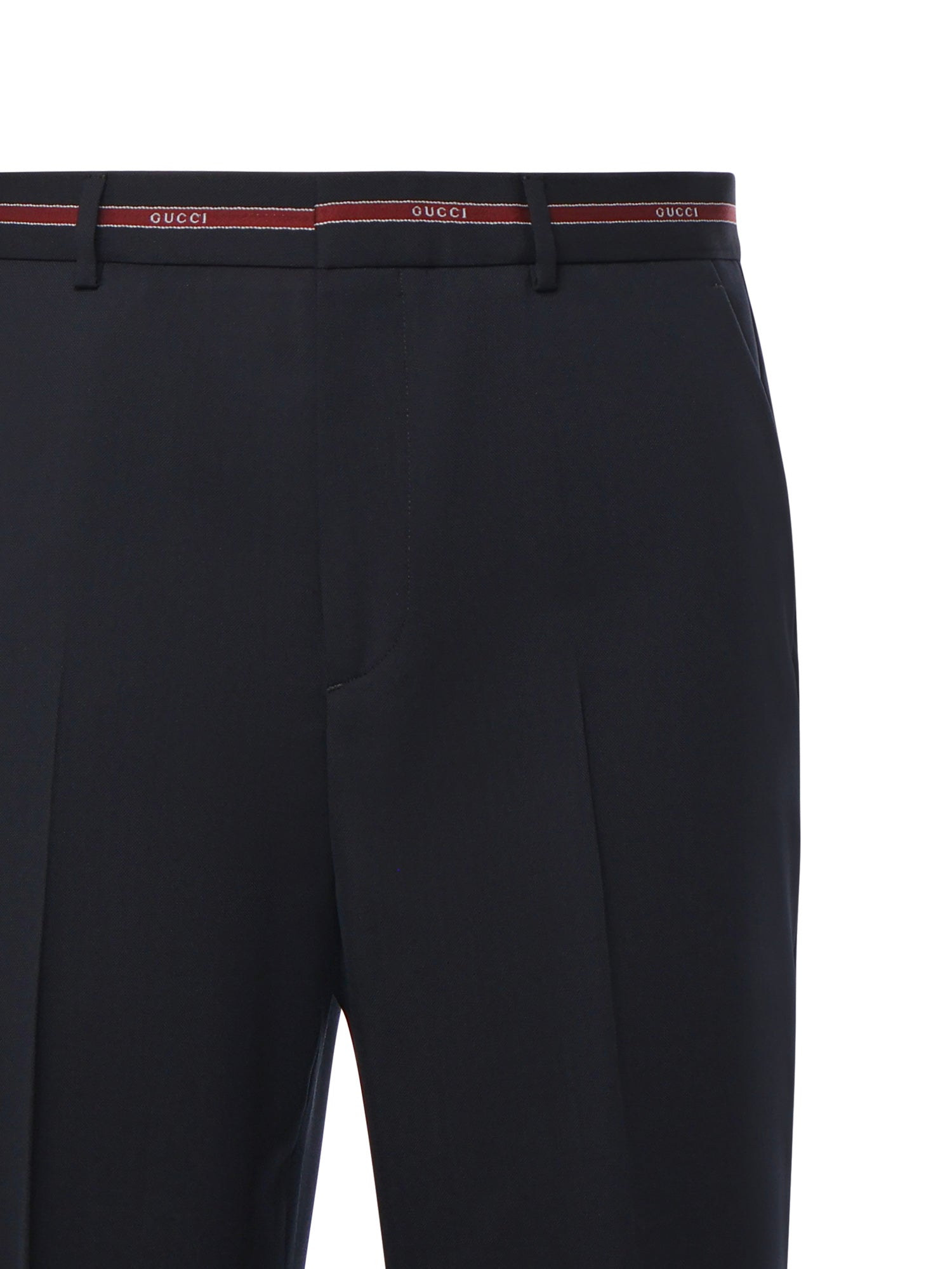Pantalone in lana con dettaglio cimosa 832544 Z7AQV4668 GUCCI 