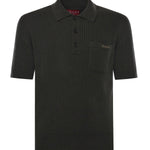 Polo in maglia di lana e cashmere a coste 833503 XKEYU3026 GUCCI 