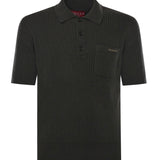 Polo in maglia di lana e cashmere a coste 833503 XKEYU3026 GUCCI 