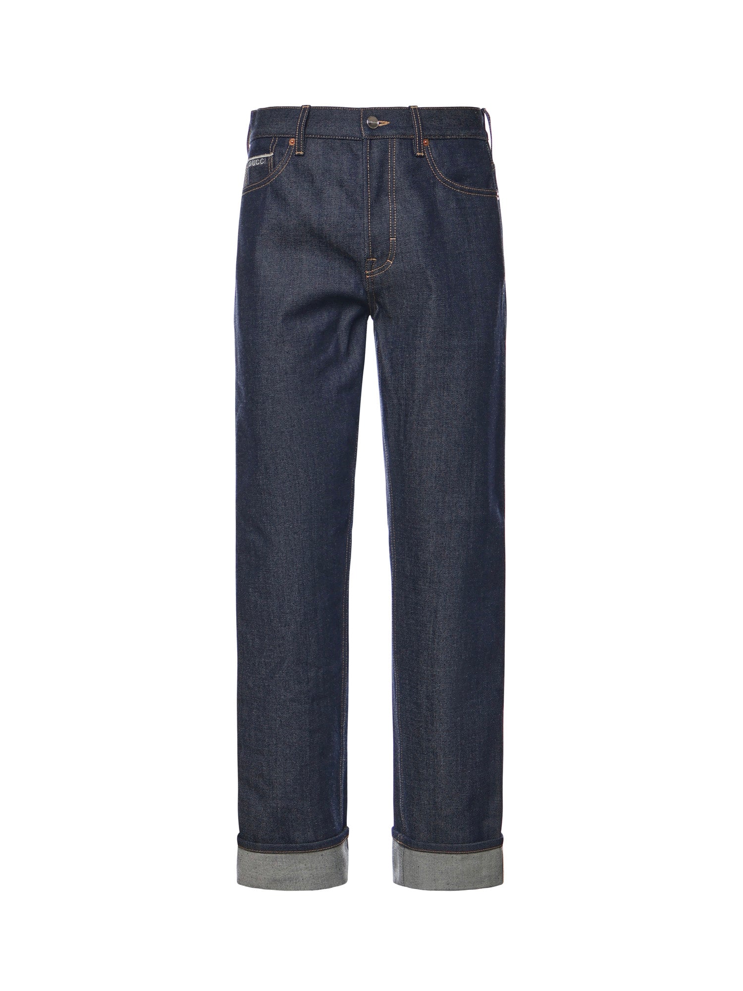 Jeans in denim con risvolti 834523 XDDCS4395 GUCCI 