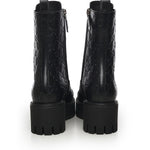 Stivaletto stringato in pelle GG 840739 AAE5Q1000 GUCCI 