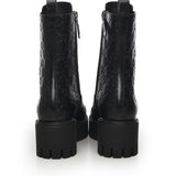 Stivaletto stringato in pelle GG 840739 AAE5Q1000 GUCCI 