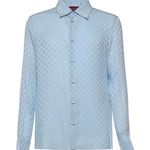 Camicia in seta GG jacquard 847034 ZATF94977 GUCCI 