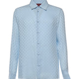 Camicia in seta GG jacquard 847034 ZATF94977 GUCCI 