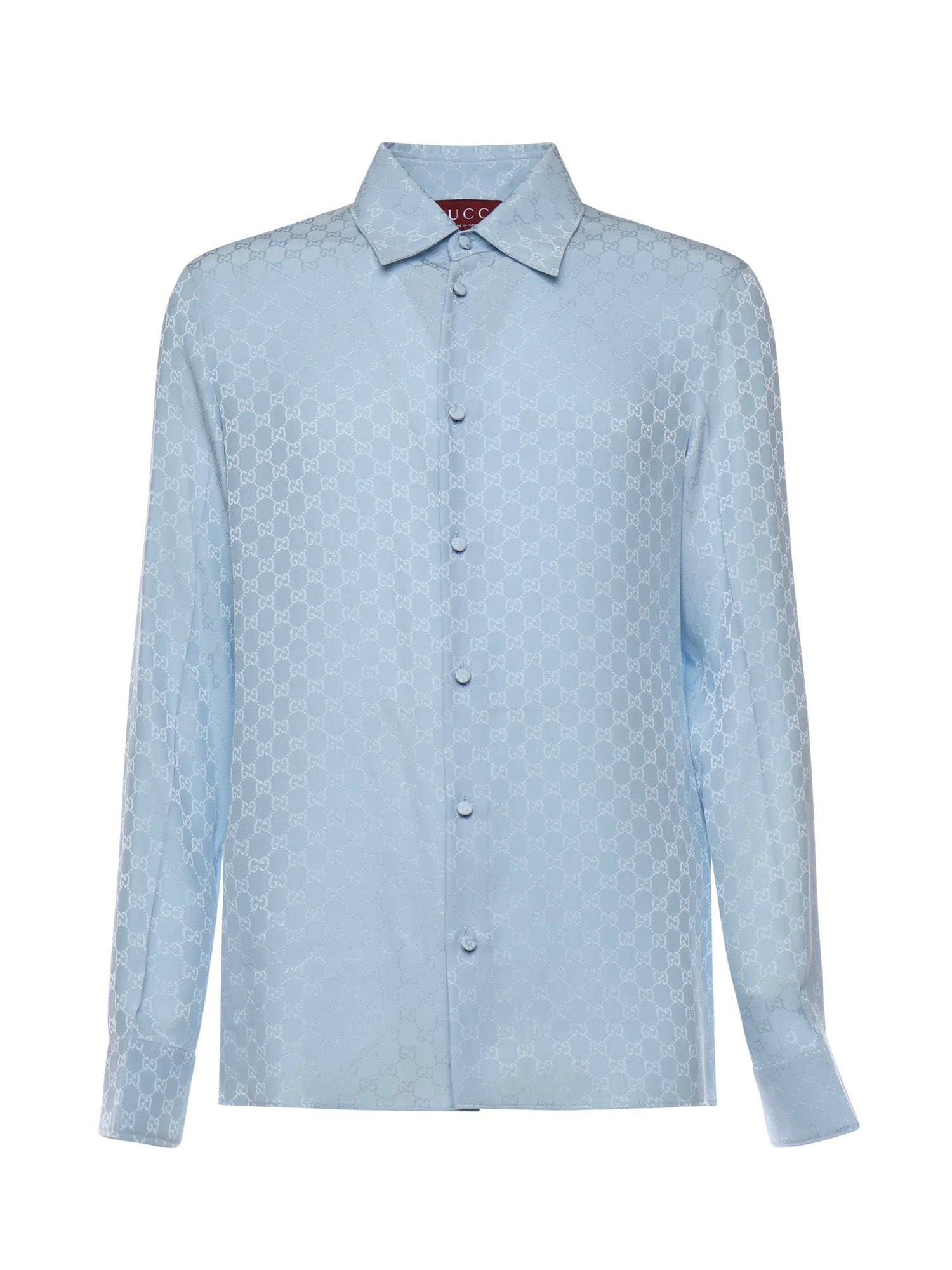 Camicia in seta GG jacquard 847034 ZATF94977 GUCCI 