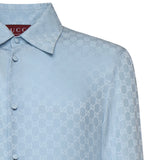 Camicia in seta GG jacquard 847034 ZATF94977 GUCCI 