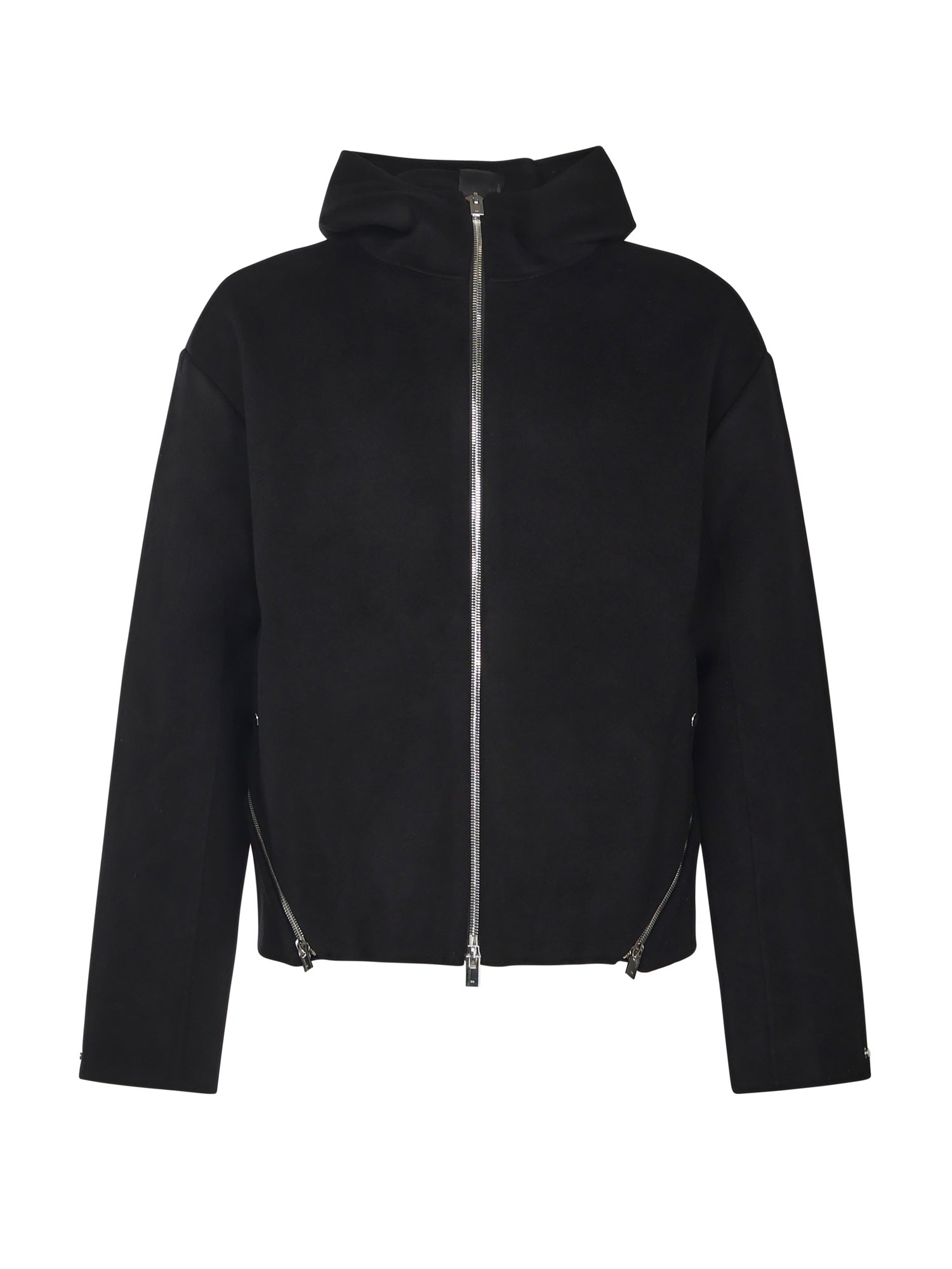 Giacca in lana con zip PREAW25M02158 BLK01 HELIOT EMIL 