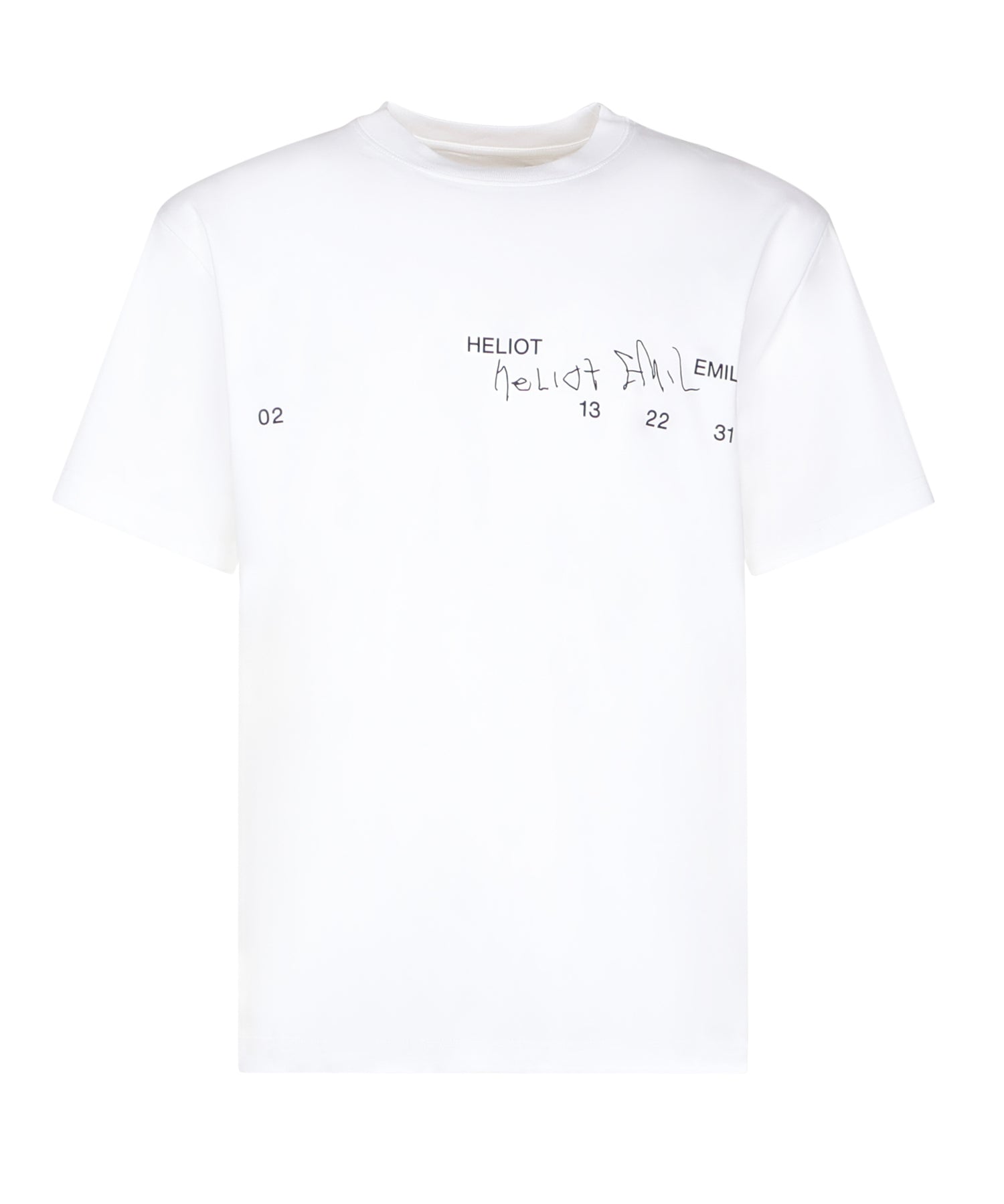 T-shirt Fulgens PREAW25M09141 WHT02 HELIOT EMIL 