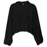 Felpa in cotone con cappuccio PRESS25M08073 BLK01 HELIOT EMIL 