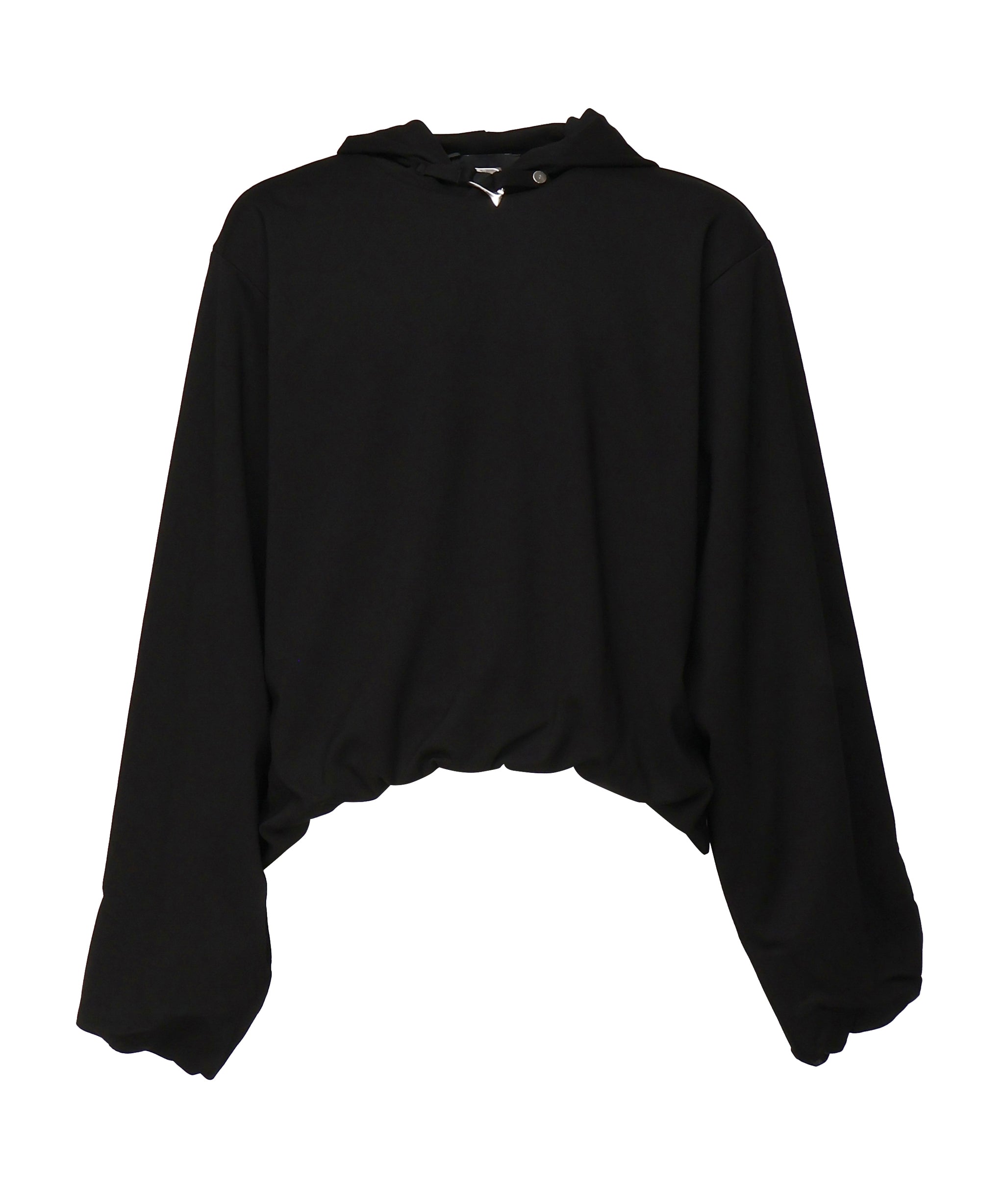 Felpa in cotone con cappuccio PRESS25M08073 BLK01 HELIOT EMIL 