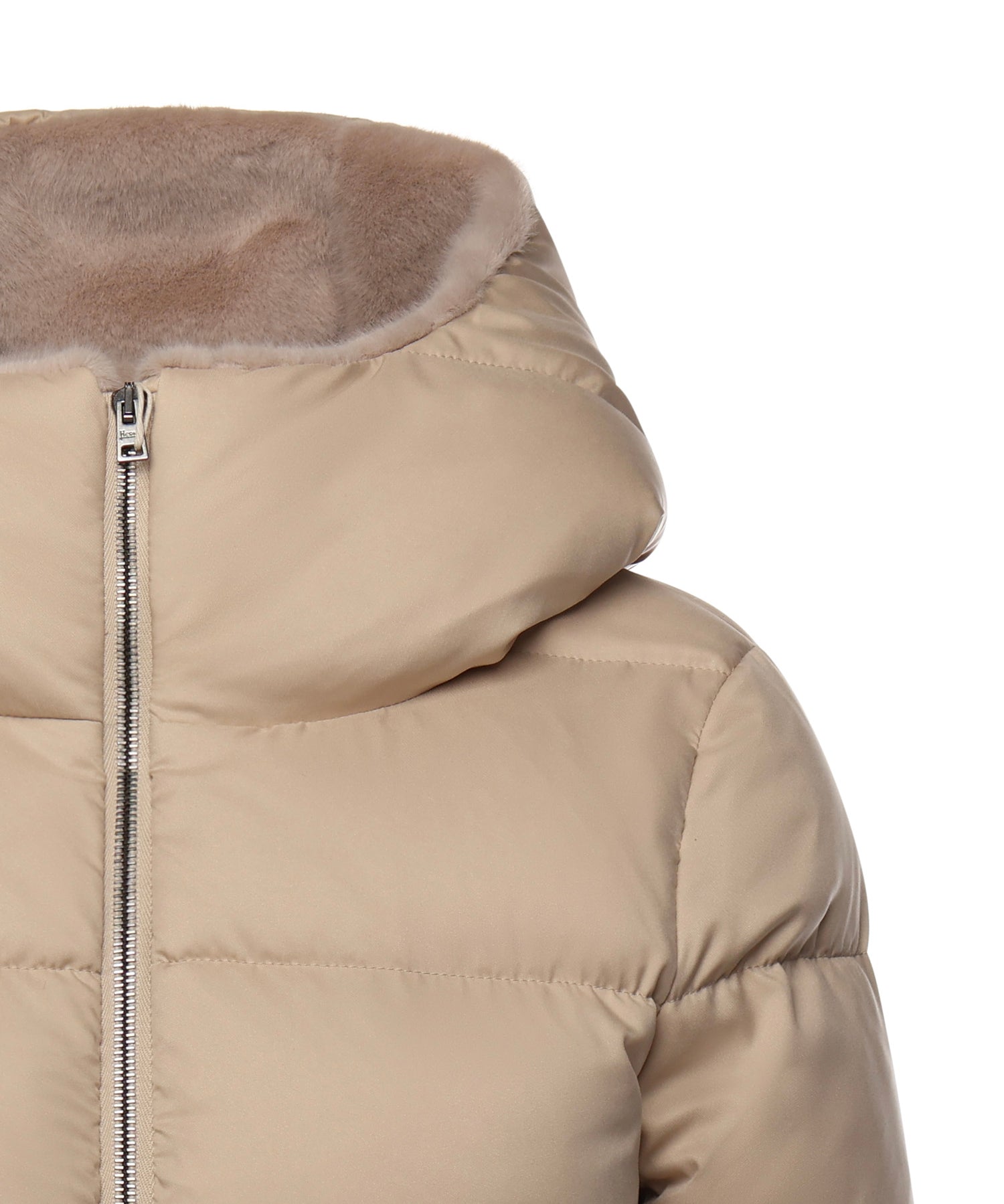 Piumino A-shape in arendelle e new lady faux fur PI001948D 12414Z1980 HERNO 
