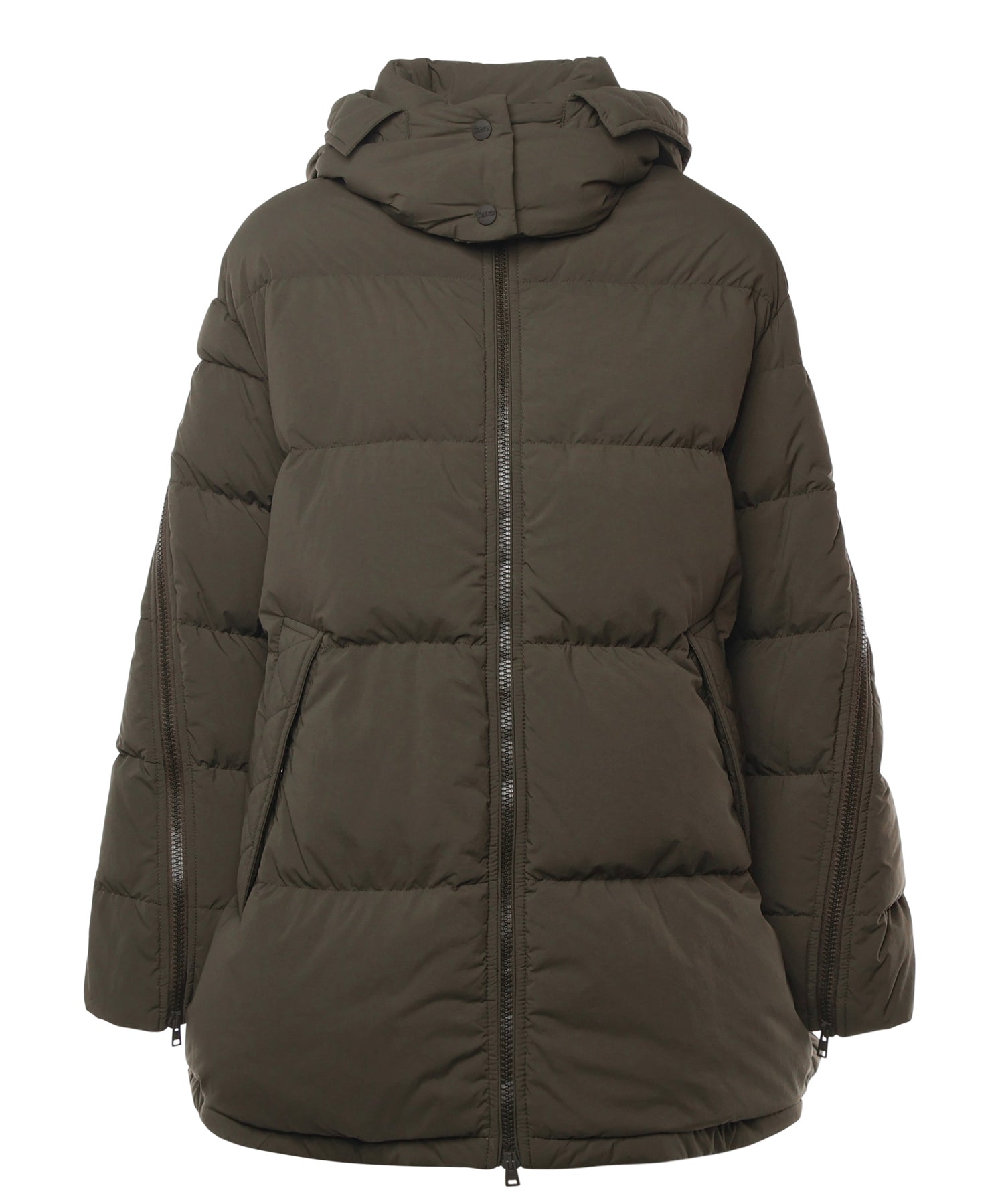 Piumino con cappuccio in nylon PI002097D 126267740 HERNO 