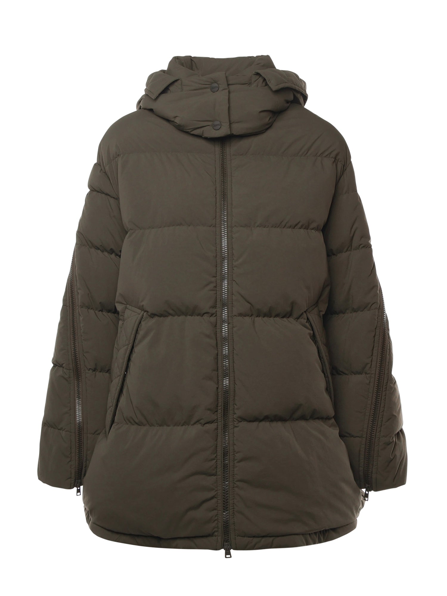 Piumino con cappuccio in nylon PI002097D 126267740 HERNO 