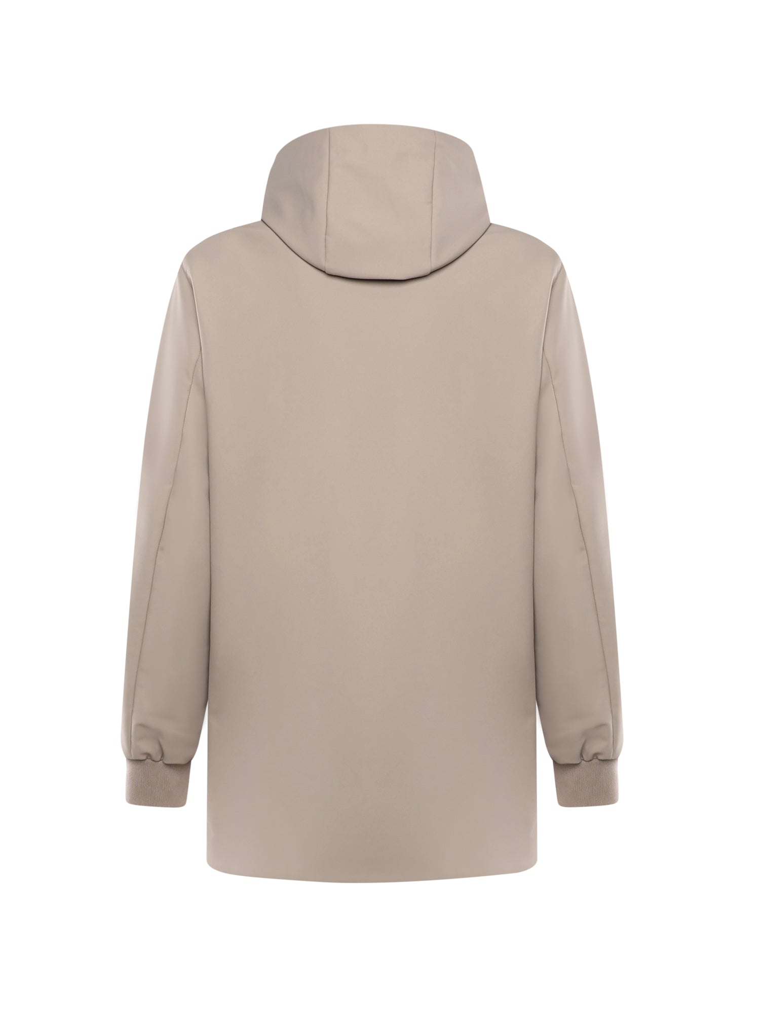 Parka con cappuccio e logo HE9440013 BEIGE HESKIMO 