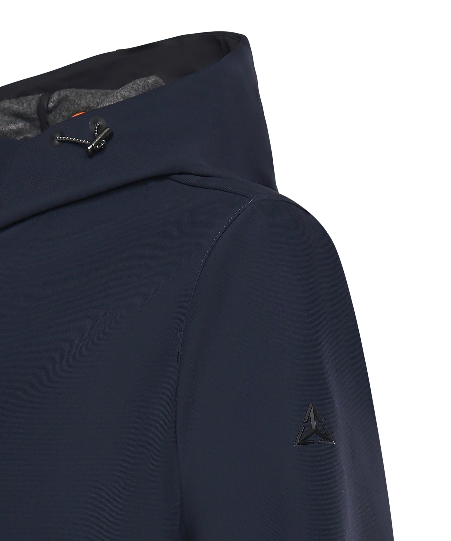Parka con cappuccio e logo HE9440013 BLUE HESKIMO 