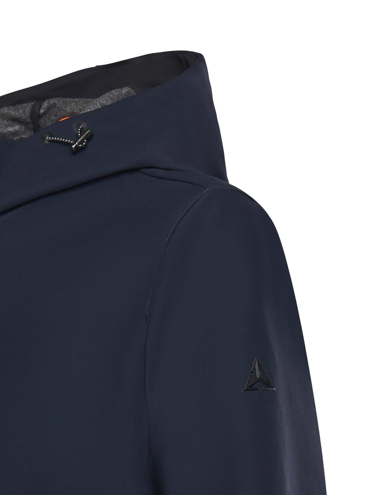Parka con cappuccio e logo HE9440013 BLUE HESKIMO 