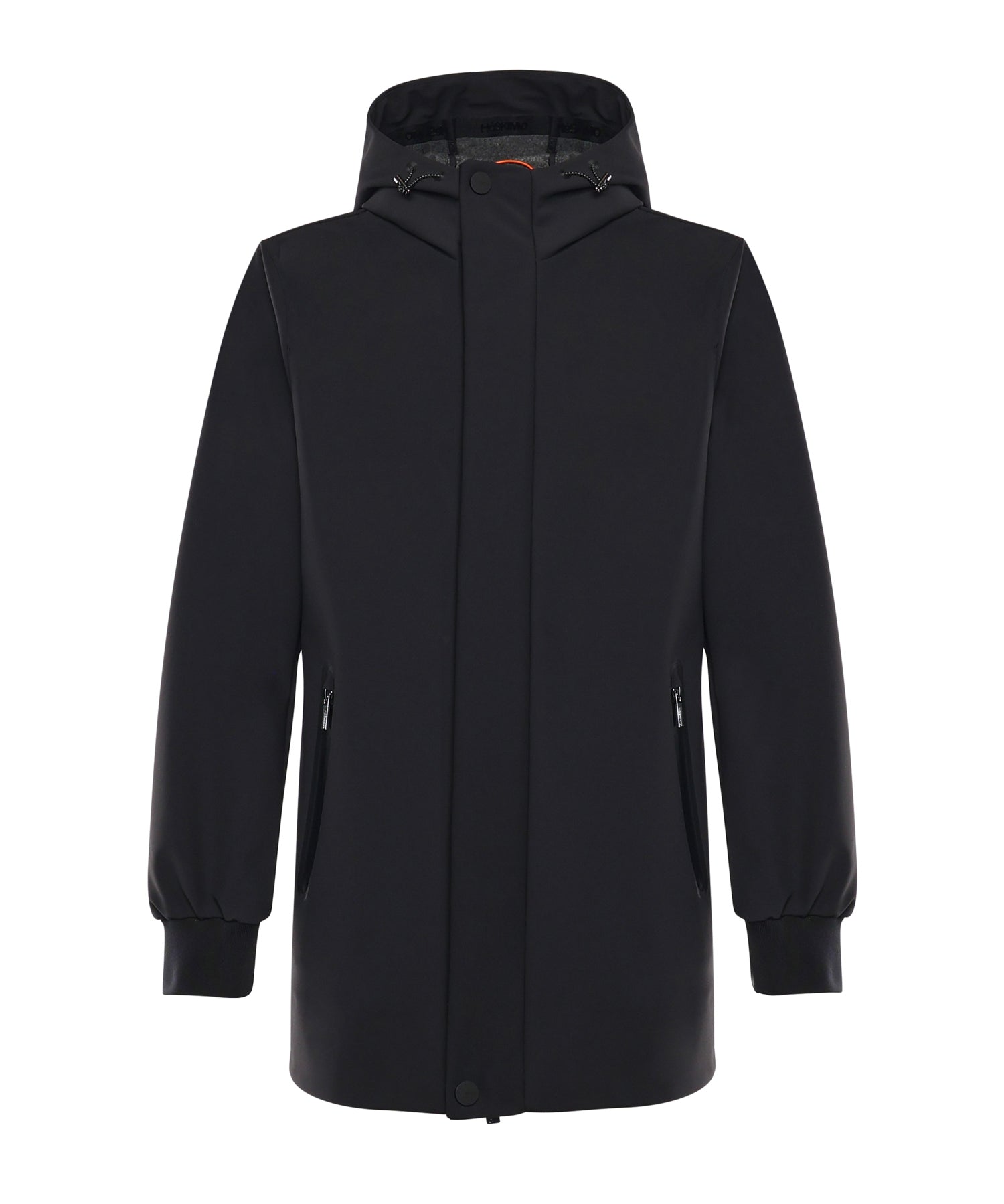 Parka con cappuccio e logo HE9440013 NERO HESKIMO 