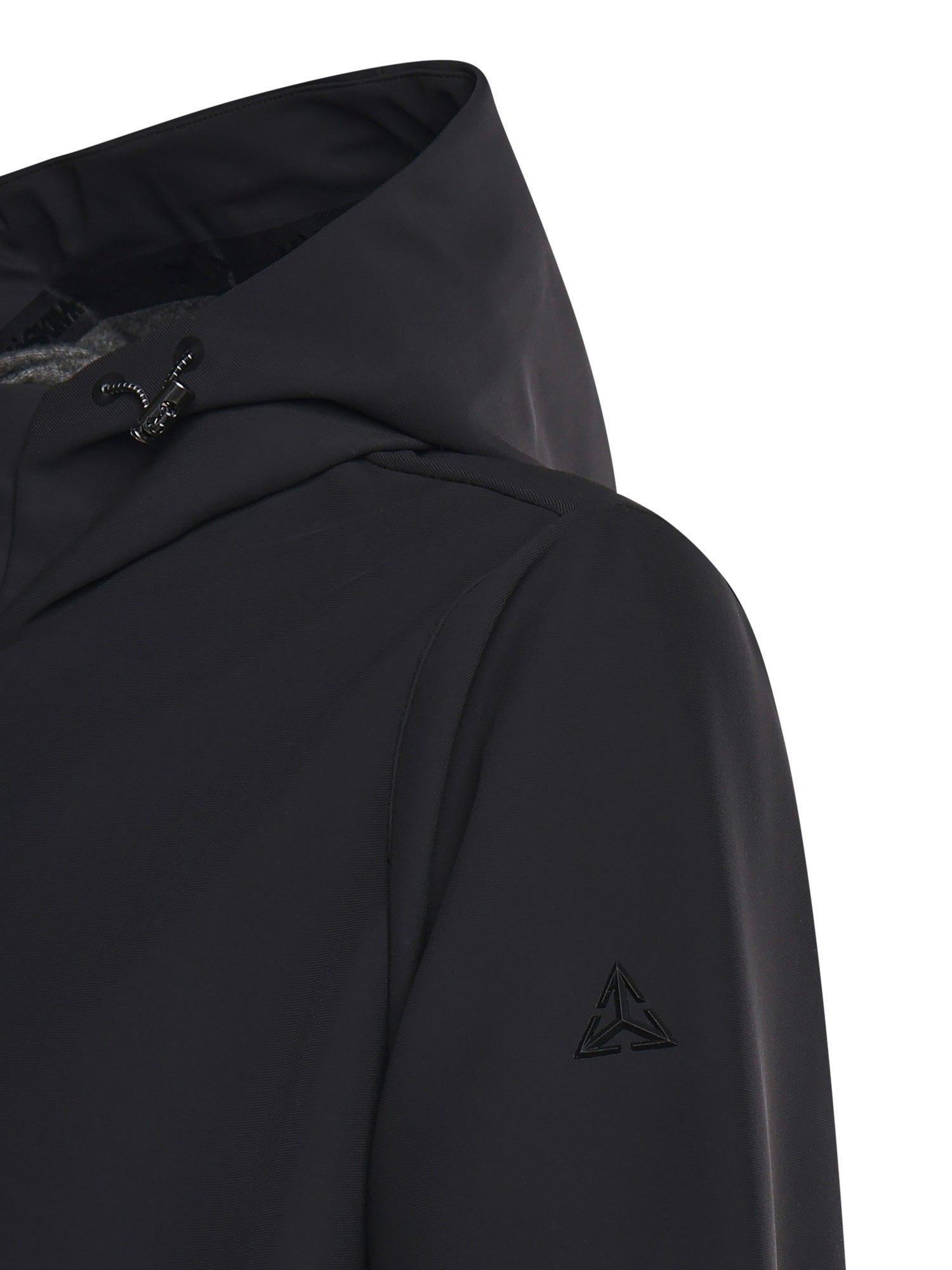 Parka con cappuccio e logo HE9440013 NERO HESKIMO 