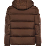 Piumino con logo HE9440025 MORO HESKIMO 