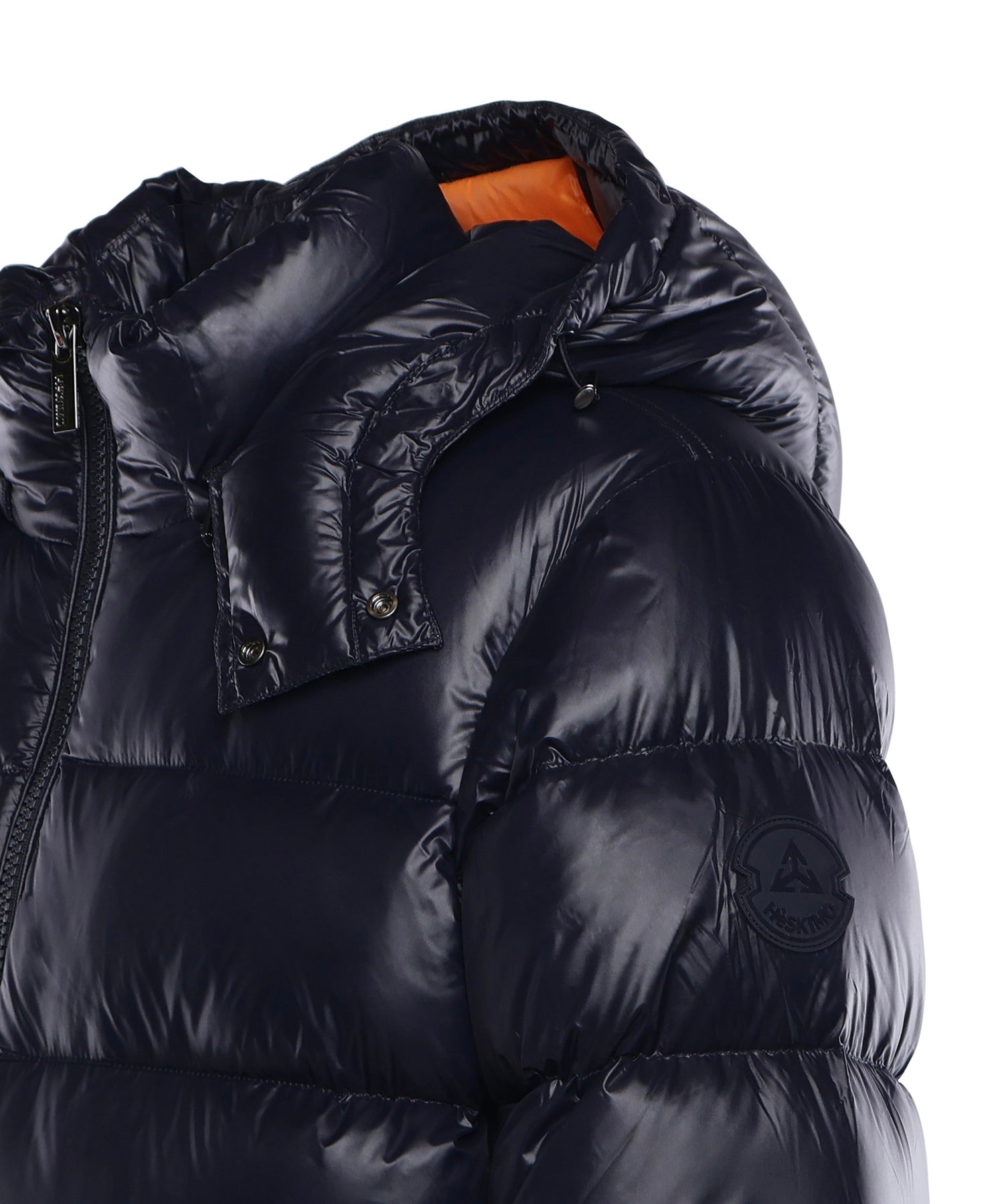Piumino in nylon con logo HE9440035 BLUE HESKIMO 