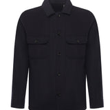 Shirt Jacket in panno<BR/> KJM04512070WND U807 HOGAN 