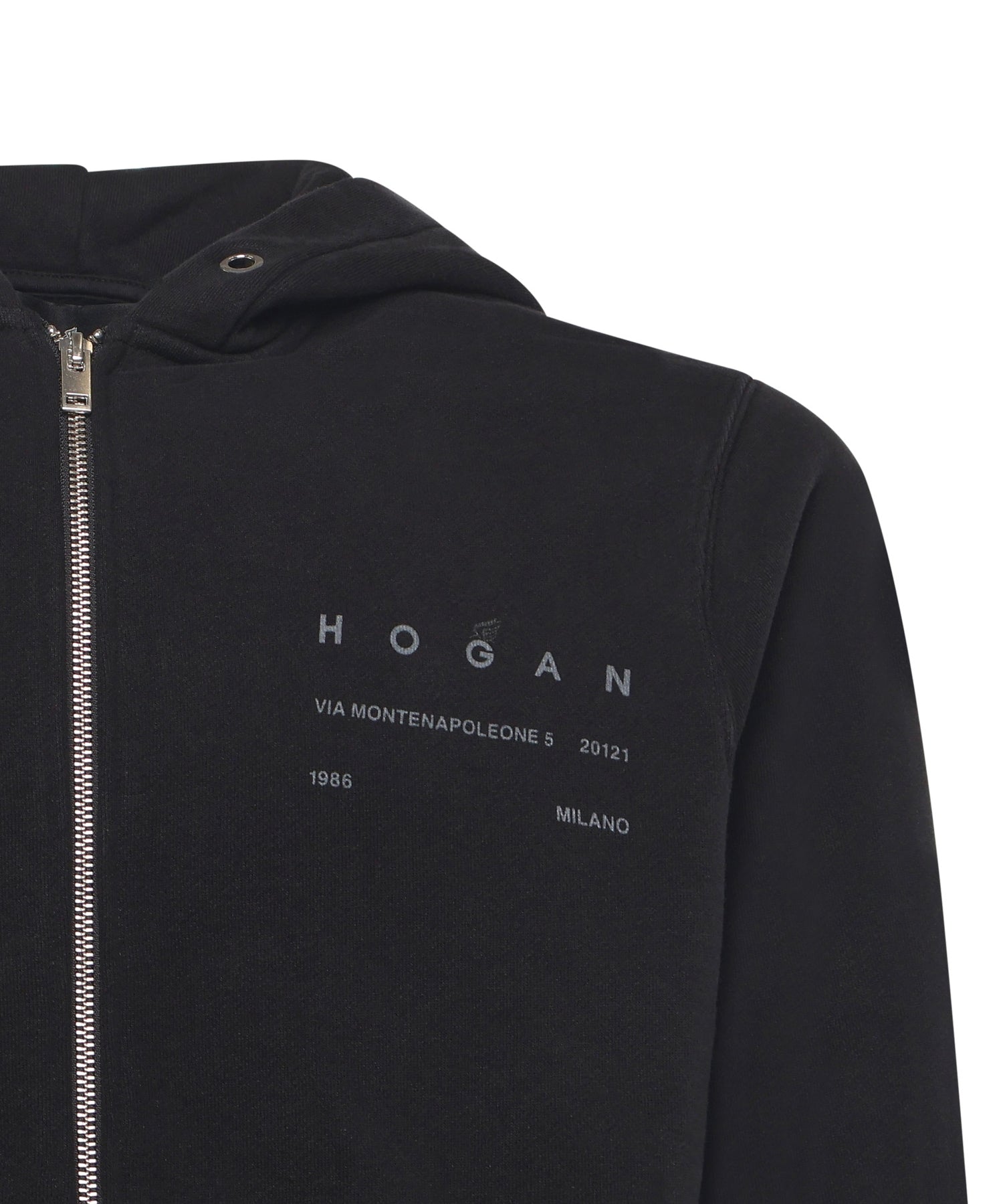 Felpa con zip in cotone KQMB551203TXUY B999 HOGAN 