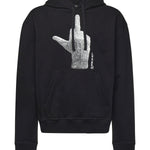 Felpa con stampa in cotone NCW25216 009 IH NOM UH NIT 
