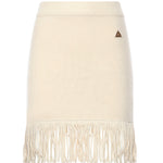 Minigonna in maglia con frange GOKD11015  INSPIRED BY AKEP 